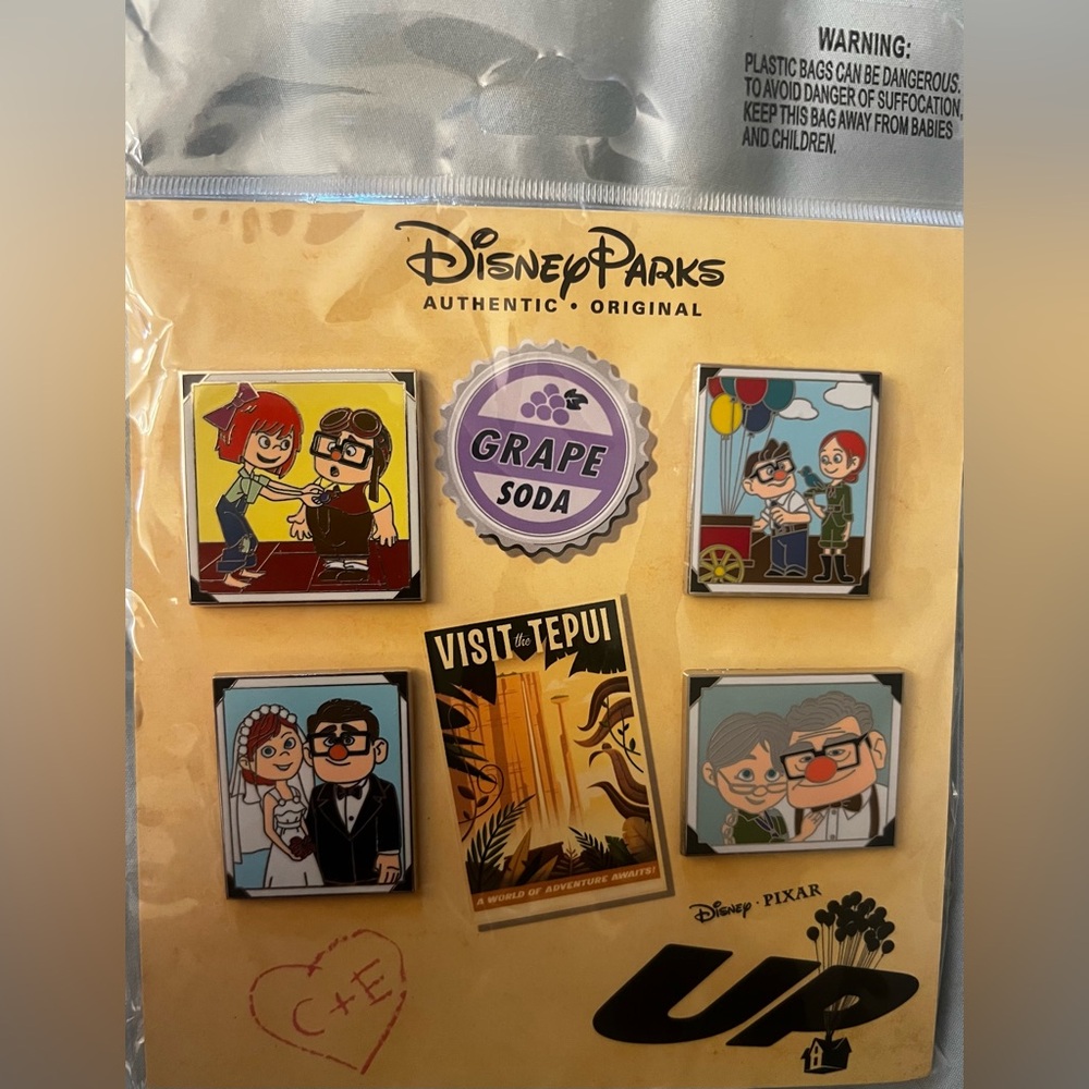 Disney Parks UP pin set